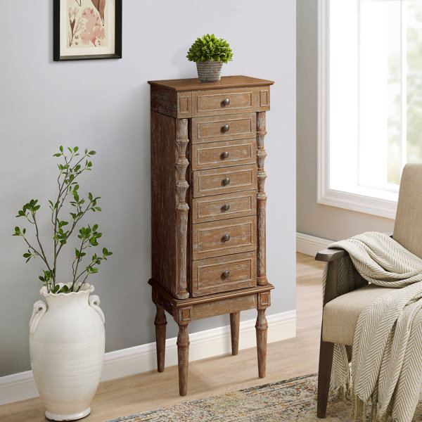 Canora Grey Riekus 16.5'' Wide Freestanding Jewelry Armoire Wayfair